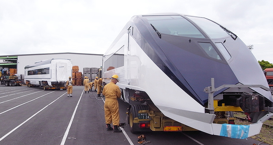 京成電鉄様 新型スカイライナー 車両輸送